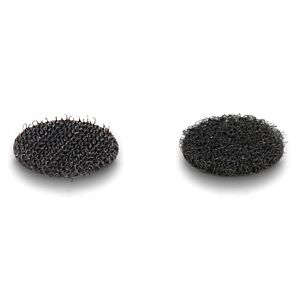 DELOCK αυτοκόλλητα τύπου Velcro 19088, στρόγγυλα, 20mm, μαύρο, 32 ζεύγη