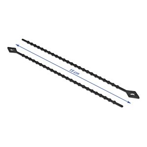 DELOCK reusable δεματικά καλωδίων 19568, 150x2.4mm, μαύρα, 100τμχ