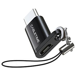 CABLETIME αντάπτορας USB Type-C σε USB Micro CMBF, μαύρος