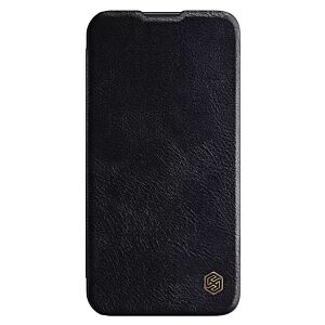 NILLKIN θήκη Qin Pro για iPhone 15 Plus, δερμάτινη, μαύρη
