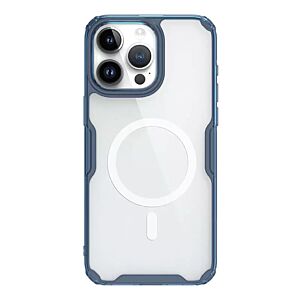 NILLKIN θήκη Nature Pro Magnetic για iPhone 15 Pro, διάφανη-μπλε