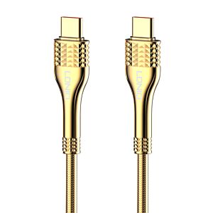 LDNIO καλώδιο USB-C σε USB-C LC651C, 65W, 1m, χρυσό