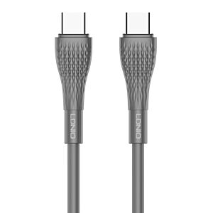 LDNIO καλώδιο USB-C σε USB-C LC671C, 65W PD, 1m, γκρι