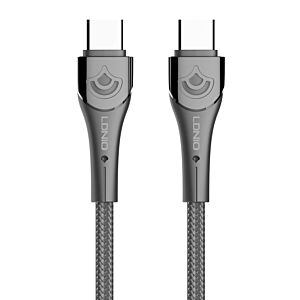 LDNIO καλώδιο USB-C σε USB-C LC861C, 65W PD, 1m, γκρι