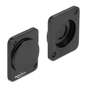 DELOCK κάλυμμα 86791 για D-Type υποδοχές, μεταλλικό, μαύρο