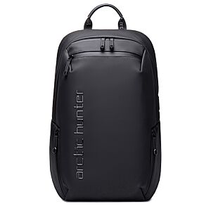 ARCTIC HUNTER τσάντα πλάτης B00423 με θήκη laptop 15.6, USB, 21L, μαύρη