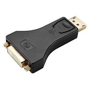 POWERTECH αντάπτορας DisplayPort σε DVI CAB-DP062, passive 1080p, μαύρος