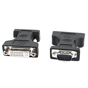 POWERTECH αντάπτορας VGA σε DVI 24+5 CAB-G016, συμβατό με 24+1, μαύρος