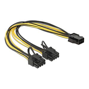 POWERTECH καλώδιο PCIe 6pin σε 2x 8pin CAB-W044, 30cm