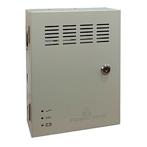 POWERTECH τροφοδοτικό CP1204-5A-B για CCTV, DC12V/5A, 4 κανάλια