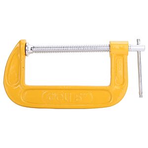 DELI σφιγκτήρας τύπου C DL-G205 με μέγιστο άνοιγμα 125mm, κίτρινος