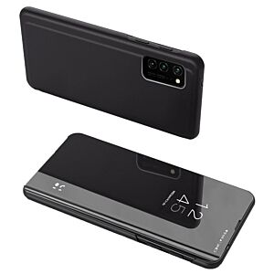 POWERTECH θήκη Clear View MOB-1610 για Samsung Galaxy A02s, μαύρη