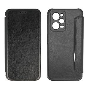 POWERTECH θήκη Razor Leather MOB-1914, Xiaomi Note 12 Pro/X5 Pro, μαύρη