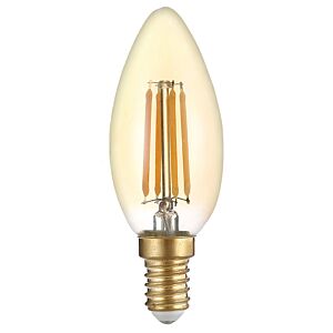 OPTONICA LED λάμπα Candle C35 Filament 1490, 4W, 2500K, E14, 400lm