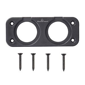 POWERTECH πάνελ πρίζας για σκάφη & οχήματα PTL-013, 2 θέσεις, 102x45mm