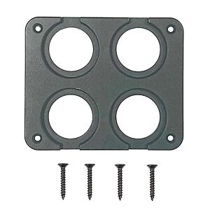 POWERTECH πάνελ πρίζας για σκάφη & οχήματα PTL-016, 4 θέσεις, 102x85mm