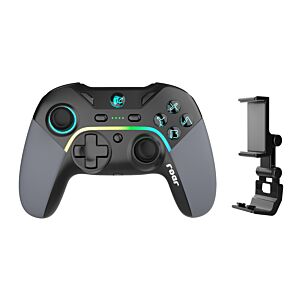 ROAR ασύρματο gamepad RR-0022, Switch/PC/iOS/Android, Bluetooth, μαύρο