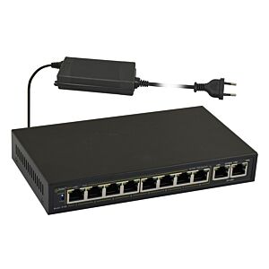 PULSAR PoE Ethernet Switch S108-90W, 10x ports 10/100Mb/s
