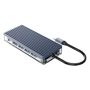 ORICO docking station WB-11P, 11 θυρών, USB-C σύνδεση, 100W PD, 4K, γκρι