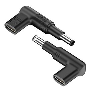 POWERTECH αντάπτορας τροφοδοσίας laptop YX-13, USB-C σε HP 4.8x1.7mm, μαύρος