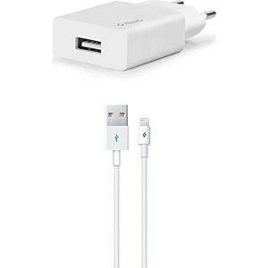 TTEC Φορτιστής με Θύρα USB-A και Καλώδιο Lightning 10.5W Λευκός (SmartCharger)
