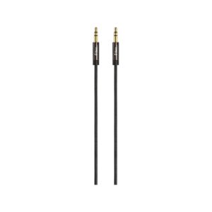 3.5mm Premium Stereo Aux Καλώδιο Ήχου 1m Μαύρο