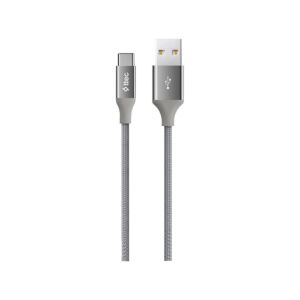 TTEC AlumiCable Braided USB 2.0 Cable USB-C male - USB-A male Γκρι 1.2m 