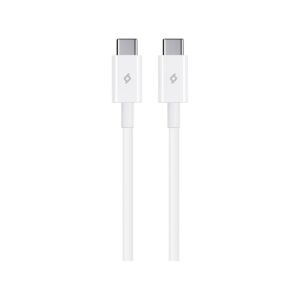 TTEC Regular USB 2.0 Cable USB-C male - USB-C male Λευκό 1.2m 