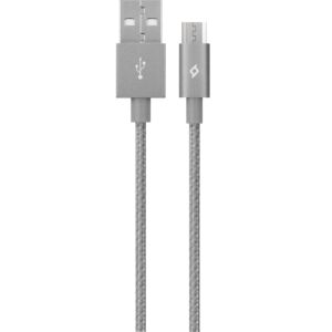 TTEC AlumiCable Micro USB Καλώδιο Φόρτισης & Συγχρονισμού Space Grey