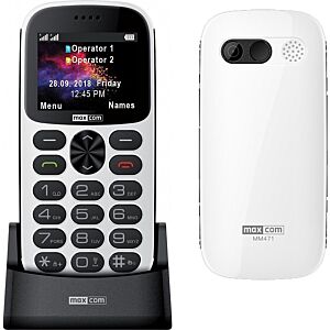 SUNSHINE SS-057 TPU hydrogel Τζαμάκι Προστασίας για MaxCom MM471 Single SIM Κινητό με Μεγάλα Κουμπιά Λευκό
