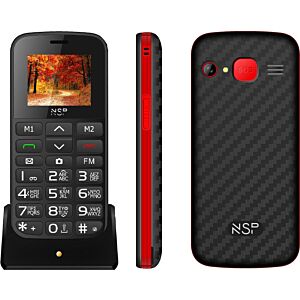 SUNSHINE SS-057 TPU hydrogel Τζαμάκι Προστασίας για NSP 2000DS Dual SIM Κινητό με Μεγάλα Κουμπιά Black Red