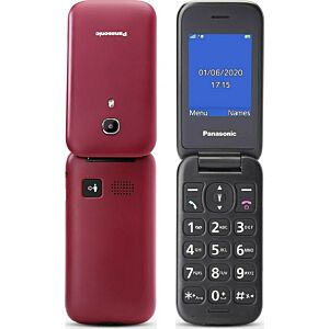 SUNSHINE SS-057R Frosted Hydrogel Τζαμάκι Προστασίας για Panasonic KX-TU400 Single SIM Κινητό με Μεγάλα Κουμπιά Κόκκινο