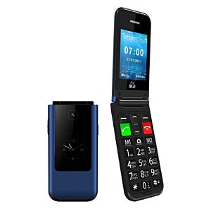 SUNSHINE SS-057 TPU hydrogel Τζαμάκι Προστασίας για Powertech Sentry Dual II Single SIM Κινητό με Μεγάλα Κουμπιά Μπλε
