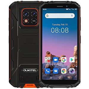 SUNSHINE SS-057R Frosted Hydrogel Τζαμάκι Προστασίας για Oukitel WP18 Dual SIM (4GB/32GB) Ανθεκτικό Smartphone Πορτοκαλί