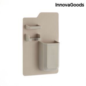 InnovaGoods V0101014 Θήκη για Οδοντόβουρτσες Επιτοίχια Πλαστική Λευκή