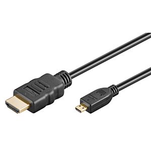 GOOBAY καλώδιο HDMI σε HDMI Micro 53786 με Ethernet, 4K, 3m, μαύρο