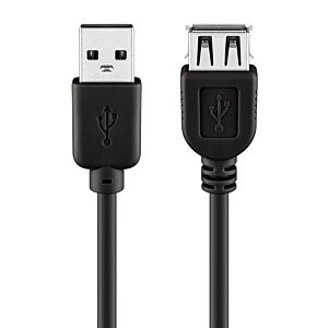 GOOBAY Καλώδιο προέκταση USB 2.0 Α σε F σε χρώμα Black - 3M