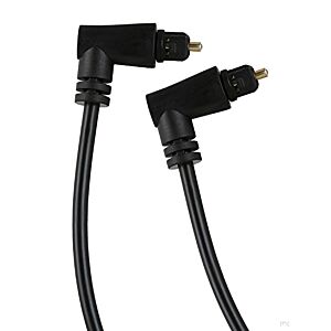 POWERTECH καλώδιο Toslink CAB-O009 90° male σε 90° male 4mm, PMMA, 2m