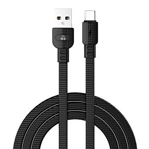 POWERTECH καλώδιο USB σε Micro USB armor PTR-0097, 15W 3A, 1m, μαύρο