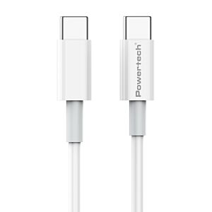 POWERTECH καλώδιο USB-C PTR-0108, 65W, PD, 1m, λευκό
