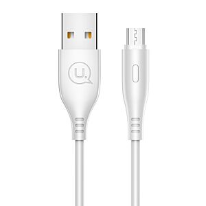 USAMS καλώδιο Micro USB σε USB US-SJ268, 2A, 1m, λευκό