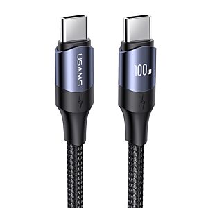 USAMS καλώδιο USB-C US-SJ526, 100W/5A, PD, 3m, μαύρο