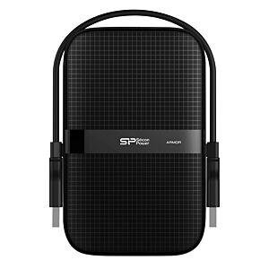 SILICON POWER εξωτερικός HDD Armor A60, 4TB, USB 3.2, μαύρος