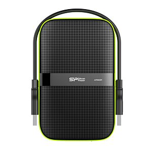 SILICON POWER εξωτερικός HDD Armor A60, 4TB, USB 3.2, πράσινος