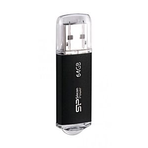 SILICON POWER USB Flash Drive Ultima II-I, 64GB, USB 2.0, μαύρο