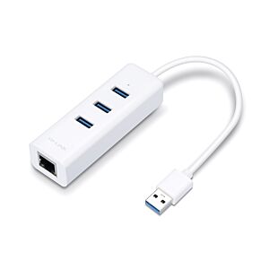 TP-LINK Αντάπτορας USB 3.0 Hub & Gigabit, 3 Port, 18.5cm v.2