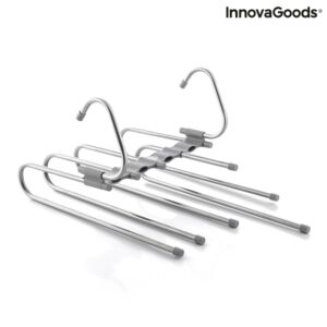 InnovaGoods Havser Κρεμάστρα Ντουλάπας για Παντελόνια Μεταλλική σε Ασημί Χρώμα