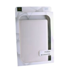 VOLTE-TEL ΘΗΚΗ TABLET 8.5" - 11.2" (25,4cm x 18cm) UNIVERSAL LEATHER BOOK STAND WHITE