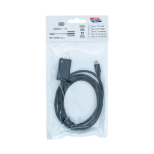 Καλώδιο USB 3.1 Τύπου C σε HDMI 1,8m για κινητό τηλέφωνο/laptop/PC,Μαύρο Χρώμα (AG9310)