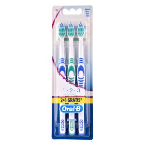 ORAL-B οδοντόβουρτσα Classic Care, medium, ποικιλία χρωμάτων, 3τμχ